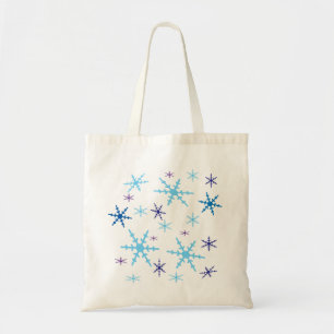 Bolso De Tela Copos de nieve