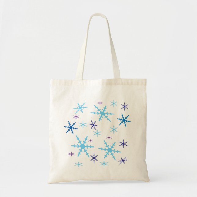 Bolso De Tela Copos de nieve (Frente)