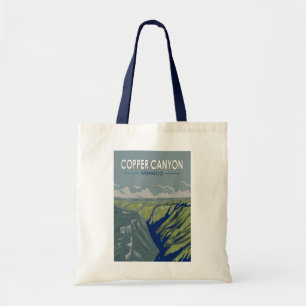 Bolso De Tela Copper Canyon México Viajes Arte Vintage