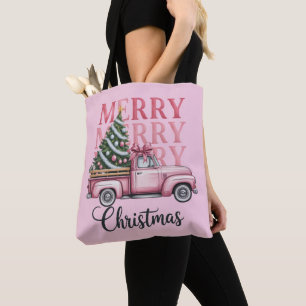 Bolso De Tela Coqueta de Feliz Navidad Lazo Temporada Navideña