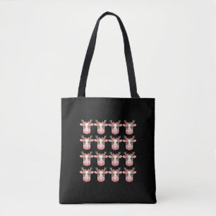Bolso De Tela Coqueta de Navidad Vaca Highland Occidental Navida