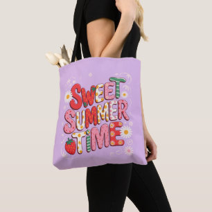 Bolso De Tela Coqueta de verano dulce tiempo fresa retro playa