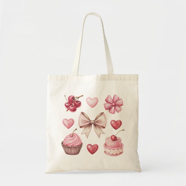 Bolso De Tela Coquette Aesthetic Tote Bag (Frente)