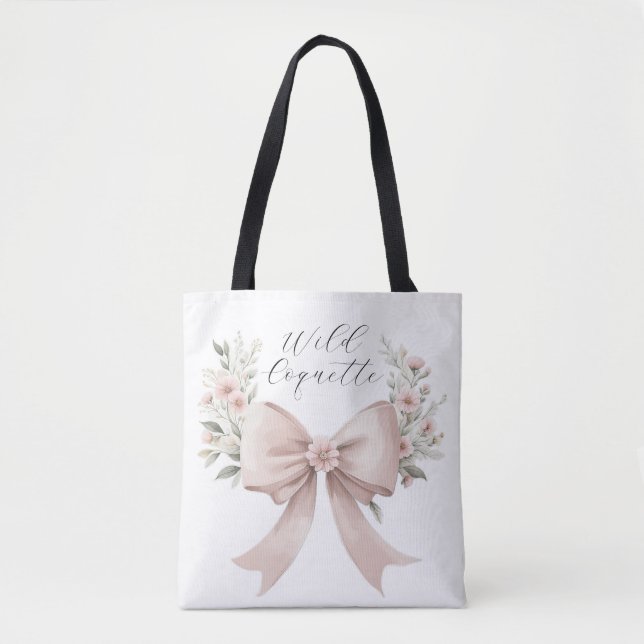 Bolso De Tela Coquette Bow (Anverso)