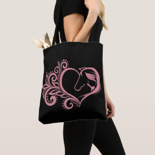 Bolso De Tela Coquette Chica de Caballo Rosa Feminine Elegine