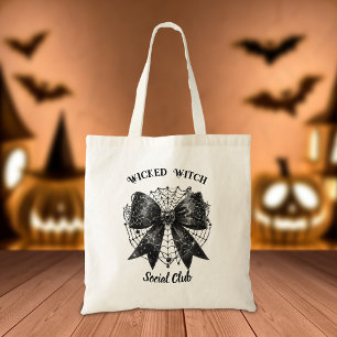 Bolso De Tela Coquette, el club social de brujas malvadas