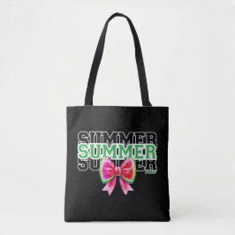 Bolso De Tela Coquette Sandía Lazo Verano 2026 Varsity