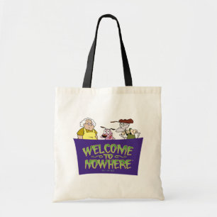 Bolso De Tela Coraje al perro cobarde Bienvenidos A Ninguna Pa