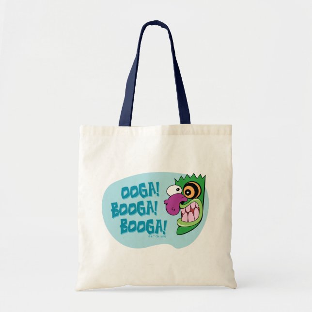 Bolso De Tela Coraje al perro cobarde | Booga Ooga Booga! (Frente)