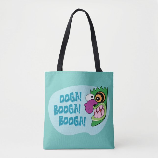 Bolso De Tela Coraje al perro cobarde | Booga Ooga Booga! (Anverso)