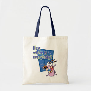 Bolso De Tela Coraje al perro cobarde ¿Dónde están todos?