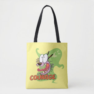 Bolso De Tela Coraje al perro cobarde Gráfico fantasma