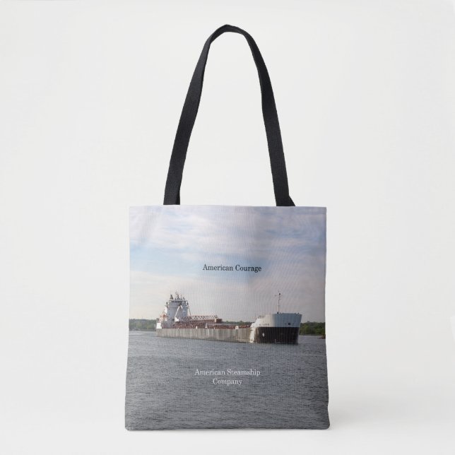 Bolso De Tela Coraje americano por todas partes (Anverso)