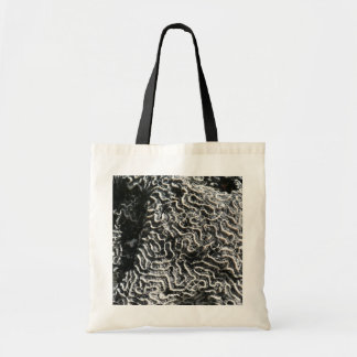 Bolso De Tela Coral blanco y negro I Resumen foto natural