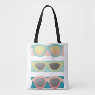 Bolso De Tela Coral de trío de gafas de sol