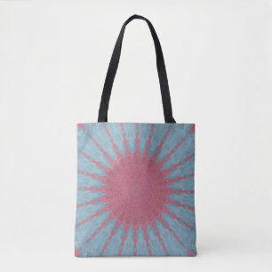 Bolso De Tela Coral Rosa Starburst