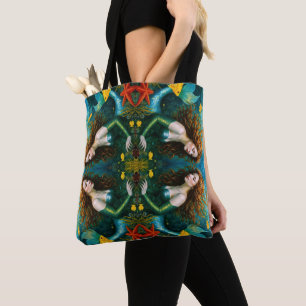 Bolso De Tela "Coralyn" - Hermosa sirena mística