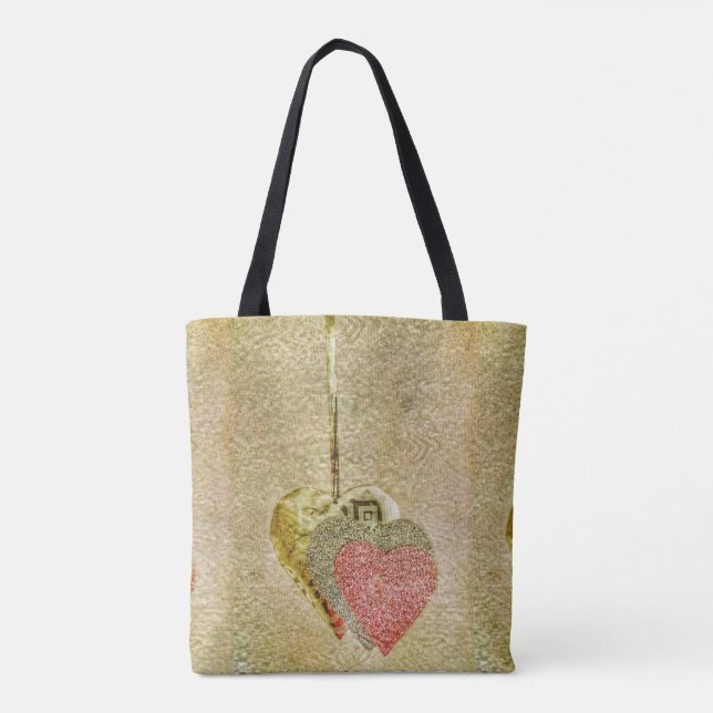 Bolso De Tela Corazón (Reverso)