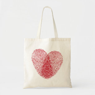 Bolso De Tela Corazón