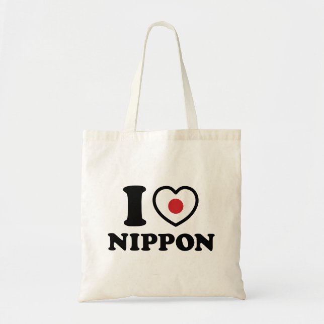 BOLSO DE TELA CORAZÓN [AMOR] NIPPON (Frente)