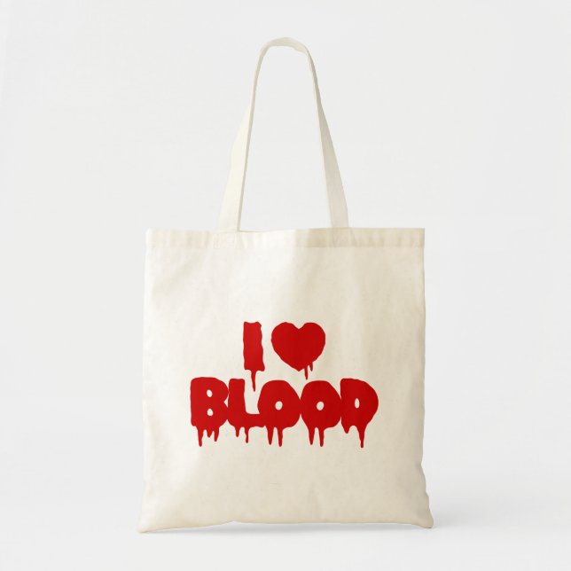 BOLSO DE TELA CORAZÓN [AMOR] SANGRE (Frente)