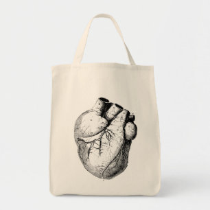 Bolso De Tela Corazón anatómico correcto