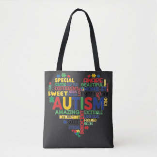 Bolso De Tela corazon autismo
