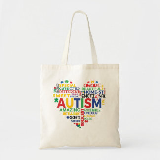 Bolso De Tela corazon autismo