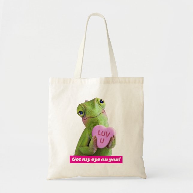 Bolso De Tela Corazón Camaleón (Te Amo) (Frente)
