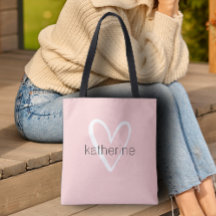 Corazón Chic Rosa Personalizado 