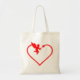 Bolso De Tela Corazón con cupido regalo para usted