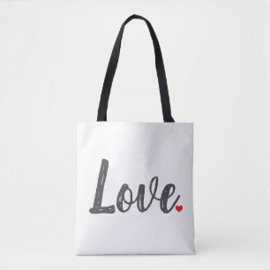 BOLSO DE TELA CORAZÓN DE AMOR