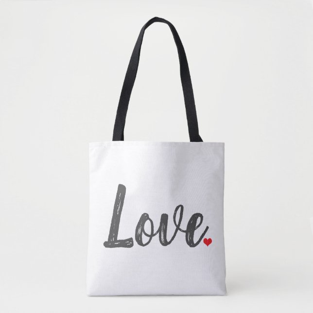 BOLSO DE TELA CORAZÓN DE AMOR (Anverso)