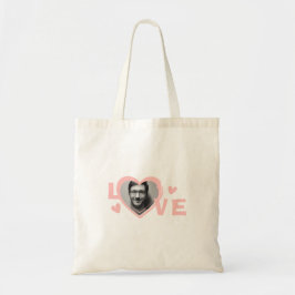 Bolso De Tela Corazón de Amor con Foto Personalizada Simple Mode