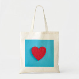 Bolso De Tela Corazón de amor rojo