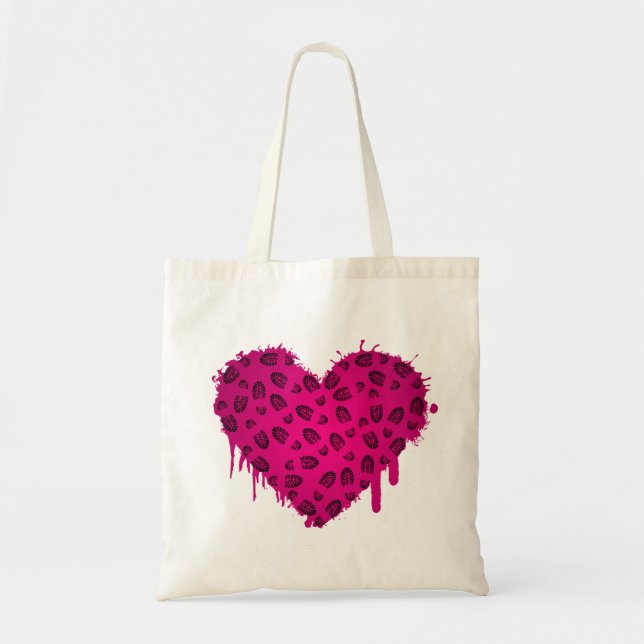 Bolso De Tela corazón de arranque (Frente)