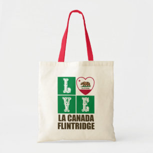 Bolso De Tela Corazón de bandera estatal de California, Flintrid
