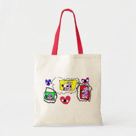 Bolso De Tela Corazón de caniche 