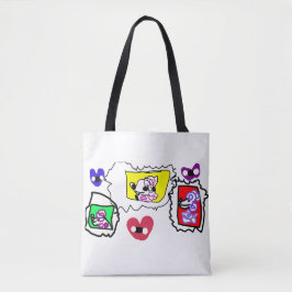 Bolso De Tela Corazón de caniche 
