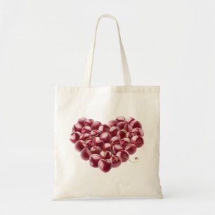 Bolso De Tela Corazón de cerezo