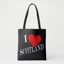 Bolso De Tela Corazón de Escocia con acento