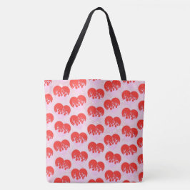 Bolso De Tela Corazón de Fuego
