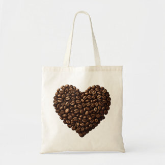 Bolso De Tela Corazón de Granos de Café