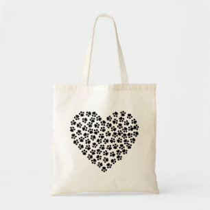 Bolso De Tela Corazón de la huella digital