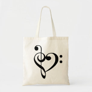 Bolso De Tela Corazón de la Música Trampa Corazón de la Manch