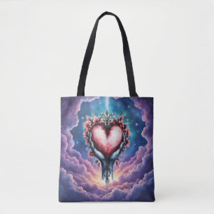 Bolso De Tela Corazón de Magia Silenciosa