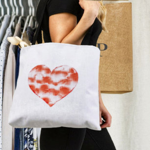 Bolso De Tela Corazón de Marble
