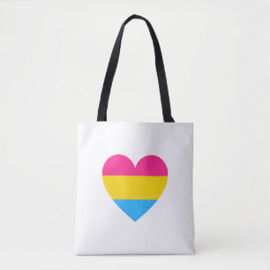Bolso De Tela Corazón de orgullo pansexual