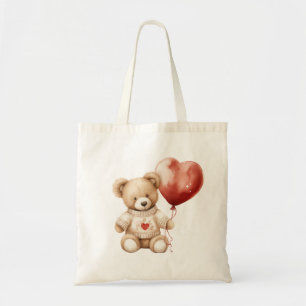 Bolso De Tela Corazón de osito de peluche dulce
