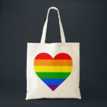 BOLSO DE TELA "CORAZÓN DEL ARCO IRIS "<br><div class="desc">" LA BOLSA DE ASAS DEL CORAZÓN DEL ARCO IRIS"</div>